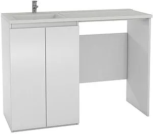 Тумба под умывальник напольная над стиральной машиной Домино Домино 120 белый DD4212T, 1