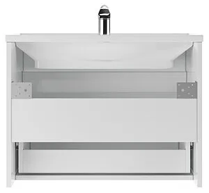 Тумба-умывальник подвесной Айсберг Классик 70 белый DA3010T+4620008197746, 5