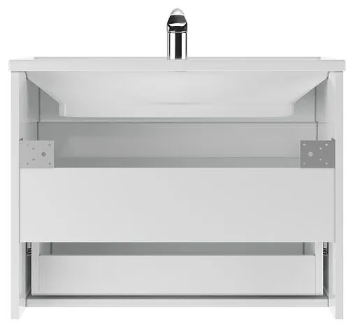 Тумба-умывальник подвесная Айсберг Классик 70 белый DA3010T+4620008197746