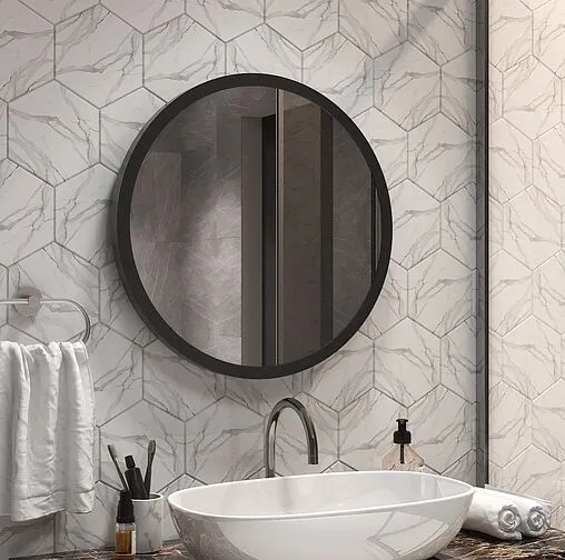 Зеркало с подсветкой Continent Infiniti Black Led 60 с датчиком движения чёрный ЗЛП3017