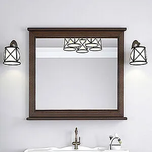 Зеркало Aquaton Идель 85 дуб шоколадный 1A195702IDM80, 3