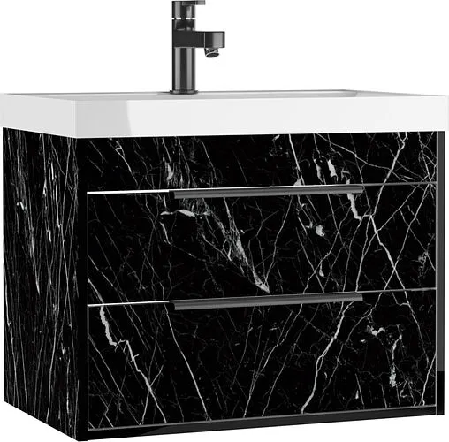 Тумба под умывальник подвесной Домино Bazis 70 чёрный DF2503T