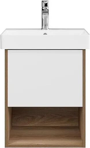 Тумба-умывальник подвесная Kerama Marazzi Pro 50 белый/вяз PRO.50.1\OLM+PROR.wb.50