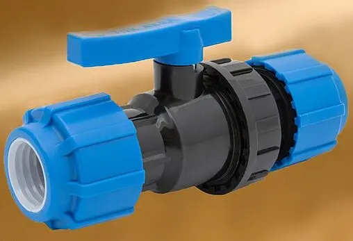 Кран шаровый с американкой для пнд трубы 50мм x 50мм ТПК-Аква 99555