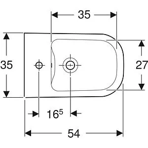Биде подвесное Geberit Smyle Square белый 500.216.01.1, 4