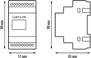 Дополнительный модуль для терморегулятора Salus белый FC600-M, 2