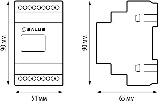 Дополнительный модуль для терморегулятора Salus белый FC600-M
