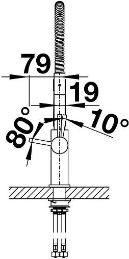 Смеситель для кухни с выдвижным изливом Blanco Catris-S хром 521476
