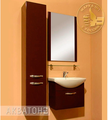 Зеркало Aquaton Ария 65 темно-коричневый 1A133702AA430