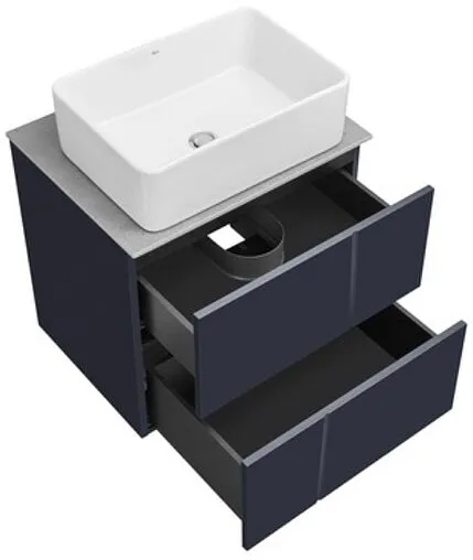 Тумба-умывальник подвесная Roca Luna 60 синий ZRU9307766+ZRU9307770+32700B000
