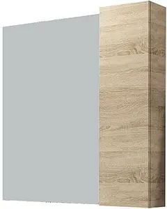 Шкаф-зеркало Comforty Тромсе 80 дуб сонома 00004142222CF Шкаф-зеркало Comforty Тромсе 80 дуб сонома 00004142222CF, 1