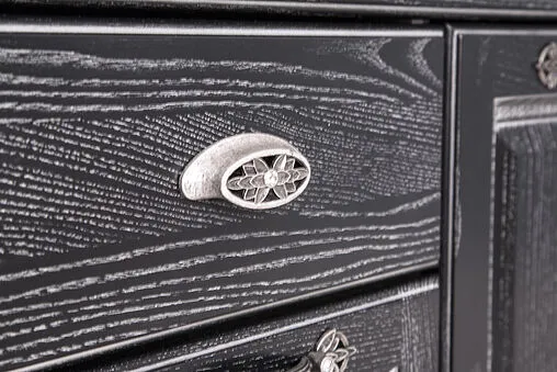 Шкаф-пенал напольный Aquaton Жерона 35 R черное серебро 1A158903GEM5R