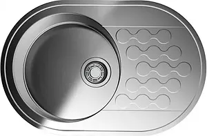 Мойка кухонная Omoikiri Kasumigaura 77-IN нержавеющая сталь 4993728 Мойка кухонная Omoikiri Kasumigaura 77-IN нержавеющая сталь 4993728, 1
