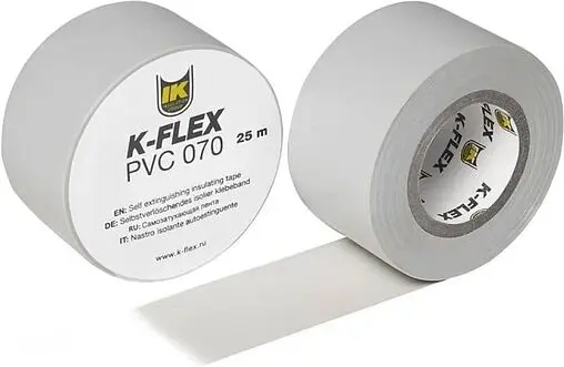 Лента самоклеящаяся 50мм x 25м серая K-FLEX PVC AT 070 850CG020009