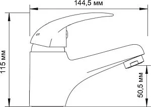 Смеситель для раковины Wasserkraft Isen хром 2603 Смеситель для раковины Wasserkraft Isen хром 2603, 2
