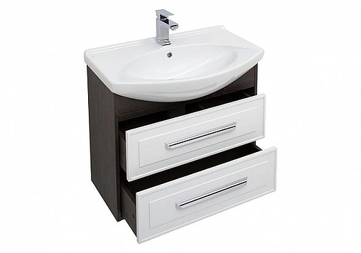 Тумба под умывальник Aquanet Остин 75 белый/дуб кантербери 00201730