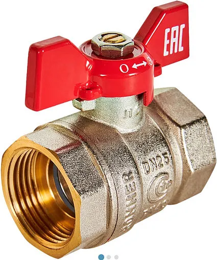 Кран шаровый 1&quot;в x 1&quot;в Rommer ГОСТ Р 59553-2021 RBV-0003-2110225