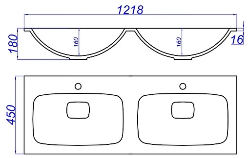 Раковина Aqwella Malaga 120 белый Mal.12.04.D Раковина Aqwella Malaga 120 белый Mal.12.04.D