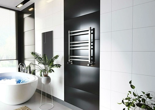 Полотенцесушитель водяной лесенка Lemark Melange П7 500x600 полированная сталь LM49607