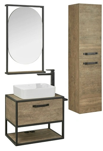 Тумба-умывальник подвесная Aquaton Лофт Фабрик 65 дуб кантри 1A2423K4LTDY0