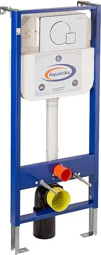 Инсталляция для подвесного унитаза Set 4 в 1 Aquanika Basic 10.702.450.02.10 с кнопкой хром глянцевый Инсталляция для подвесного унитаза Set 4 в 1 Aquanika Basic 10.702.450.02.10 с кнопкой хром глянцевый