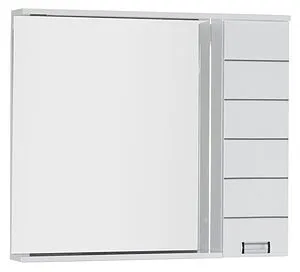Шкаф-зеркало Aquanet Доминика 100 белый 171922 Шкаф-зеркало Aquanet Доминика 100 белый 171922, 1