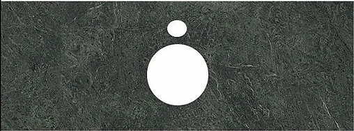 Столешница для накладных раковин Kerama Marazzi Plaza Modern PL1 120 риальто зелёный тёмный PL1.VT97\120