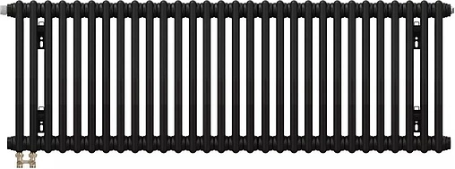Радиатор стальной трубчатый Zehnder Charleston Completto 3057/30 V001½&quot; Ral 9217 Traffic Black (matt)