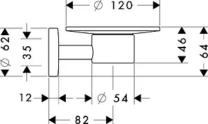 Мыльница Hansgrohe Logis хром 40515000 Мыльница Hansgrohe Logis хром 40515000, 5