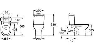 Унитаз-компакт Roca Victoria белый 342399000+34139Z000 Унитаз-компакт Roca Victoria белый 342399000+34139Z000, 2