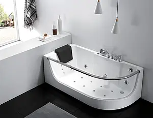 Ванна акриловая с гидромассажем Gemy 165x80 L G9227 K L, 3