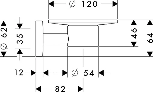Мыльница Hansgrohe Logis хром 40515000