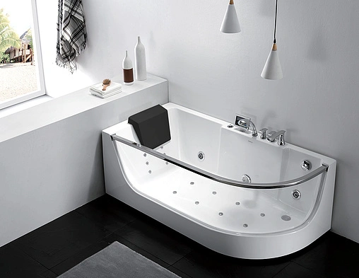 Ванна акриловая с гидромассажем Gemy 165x80 L G9227 K L