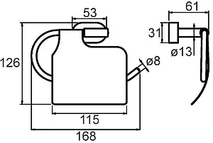 Держатель туалетной бумаги Milardo Solomon хром SOLSMC0M43, 2
