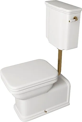 Унитаз со средним бачком Kerasan Waldorf белый 411601+418301+