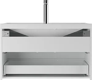 Тумба-умывальник подвесная Айсберг Ева 90 белый DA5918T+4670142930013, 5