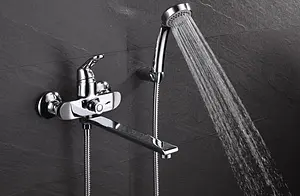 Смеситель для ванны с длинным изливом D&K Venice Rialto хром DA1063301, 5