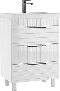 Тумба-умывальник напольная Домино Topaz 60 белый DT6401T+4670142930044, 1