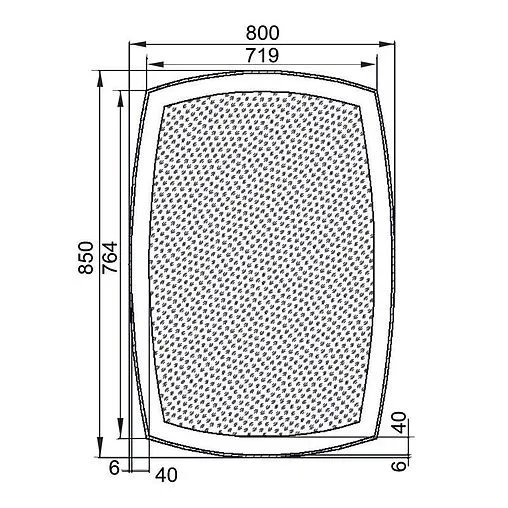 Зеркало с подсветкой Aquanet Тоскана 8085 00196665