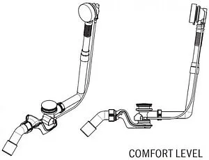 Слив-перелив для ванны Kaldewei Comfort-Level KA 4002 хром 687772340999 Слив-перелив для ванны Kaldewei Comfort-Level KA 4002 хром 687772340999, 2