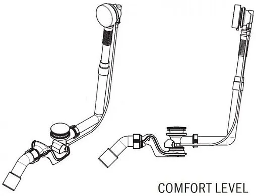 Слив-перелив для ванны Kaldewei Comfort-Level KA 4002 хром 687772340999 Слив-перелив для ванны Kaldewei Comfort-Level KA 4002 хром 687772340999