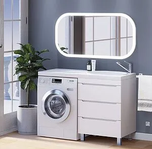 Тумба-умывальник напольная Uperwood Tanos 120 R белый 291021008 Тумба-умывальник напольная Uperwood Tanos 120 R белый 291021008, 4