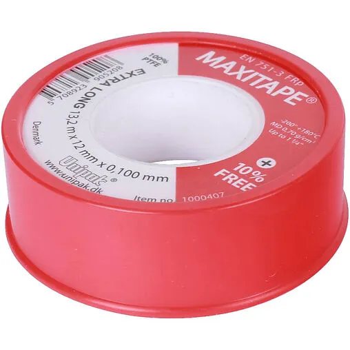 Лента ФУМ 12 x 0.1мм x 13,2м Unipak Maxitape 1000407