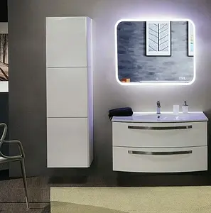 Зеркало с подсветкой Continent Demure Led 91.5 с часами белый ЗЛП95 Зеркало с подсветкой Continent Demure Led 91.5 с часами белый ЗЛП95, 4