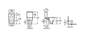 Чаша унитаза Roca Gap белый 342477000, 2