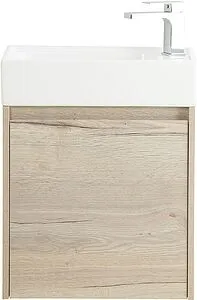 Тумба-умывальник подвесная BelBagno KRAFT MINI 50 L Rovere Galifax Bianco KRAFT MINI-500/260-1A-SO-RGB-L+7045-KL, 1