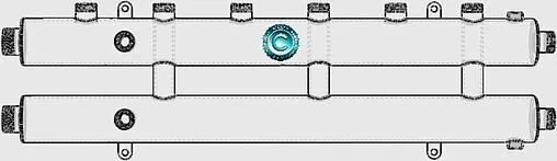 Коллектор распределительный 4 контура 1¼&quot;н x 1&quot;н Север-R-КМ4(Aisi) 1955024