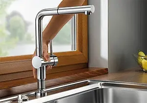 Смеситель для кухни с выдвижным изливом Blanco Linus-S хром 514023, 3