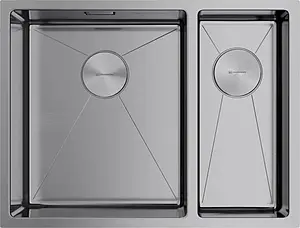 Мойка кухонная Omoikiri Taki 58-2-U/IF-IN-L нержавеющая сталь 4993768, 1