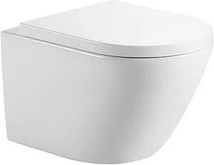 Унитаз подвесной безободковый Aquanet Zvezda Rimless белый ZV-2 Унитаз подвесной безободковый Aquanet Zvezda Rimless белый ZV-2, 1